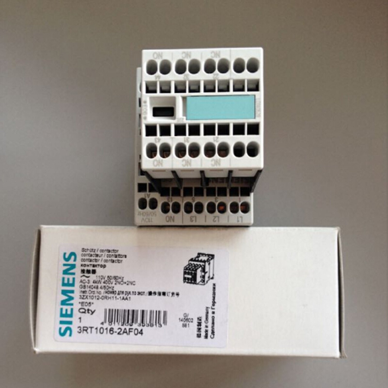 スペシャル特典 NEW SIEMENS SPOT 110VAC Contactor 3RT1016-2AF04 Box In one 旅行用電源変換プラグ