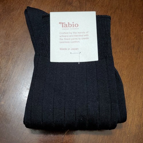 Tabio Premium 9x2 Rib Cotton Crew Socks