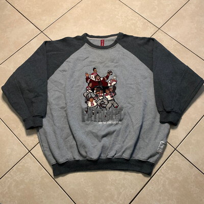 NWOT Vintage Platinum FUBU Fat Albert Junkyard Gang Football Sweatshirt 2XL VTG