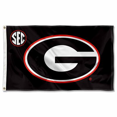 UGA Bulldogs SEC Large Outdoor Flag
