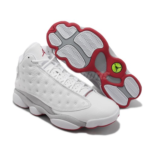 

Мужские повседневные кроссовки Nike Air Jordan 13 Retro AJ13 White Wolf Grey 414571-160, Белый, Air Jordan 13 Retro