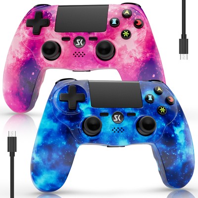 Wireless Controller for PS4/PS3/PC,Game Controller with Double Vibration,800mAh