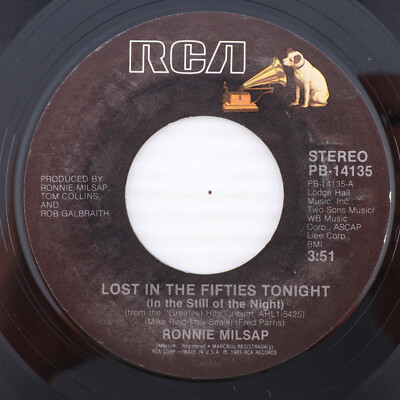 Ronnie Milsap   Lost In The Fifties Tonight  1985 45 rpm 7'' Single Record PB-141