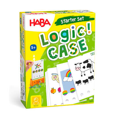 HABA Logic! CASE Starter Set - Brain Building Puzzles for Ages 5+