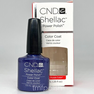 Brand New CND Shellac Gel Nail Polish - Purple Purple Color - 0.25 fl oz