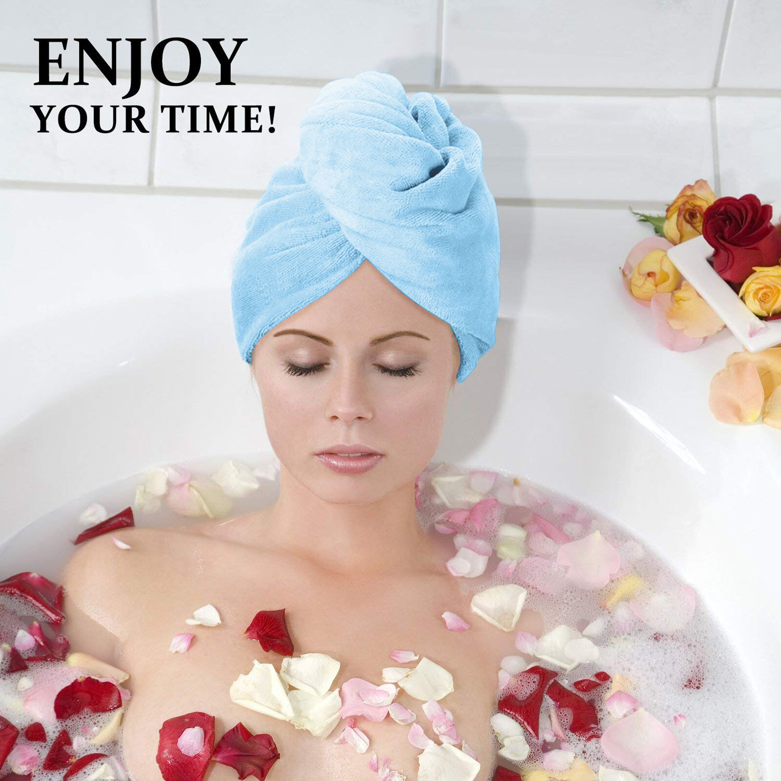 Drying Wraps For Women, Bath Shower Head Turban Towels New