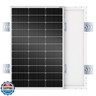 ECO-WORTHY 100W Solar Panel with Upgraded Pull-Out Bracket, Simple Installation Process,Monocrystalline PV Module Power Charger for RV Camper Marine Home Rooftop Off-Grid（Newbie Friendly）