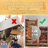 Booda Brand Furniture Anchors (10 Pack) for Baby Proofing, Furniture Straps Anti Tip Furniture Anchor Securing 400 lbs/Keep Baby Pet Safety from Falling Furniture, Metal White Earthquake Straps
