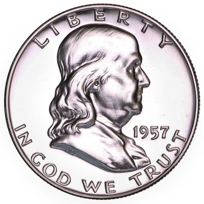 1956-1963 Franklin Proof Half Dollar Run 8 Coin Set 90% Silver US Coins