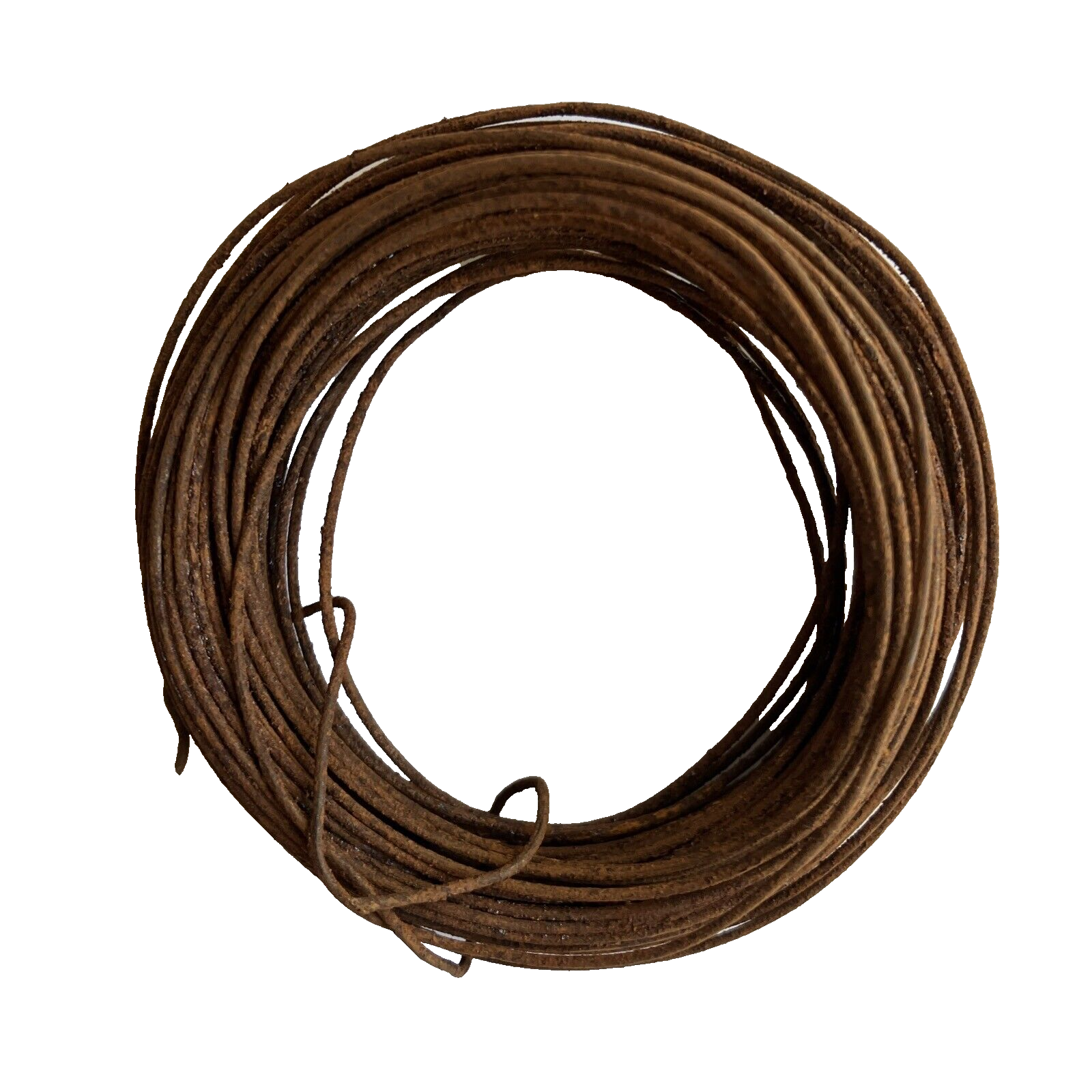 1 Roll Coils 20 Gauge Rusty Tin Wire 30ft Each Primitive Holiday Craft Supply