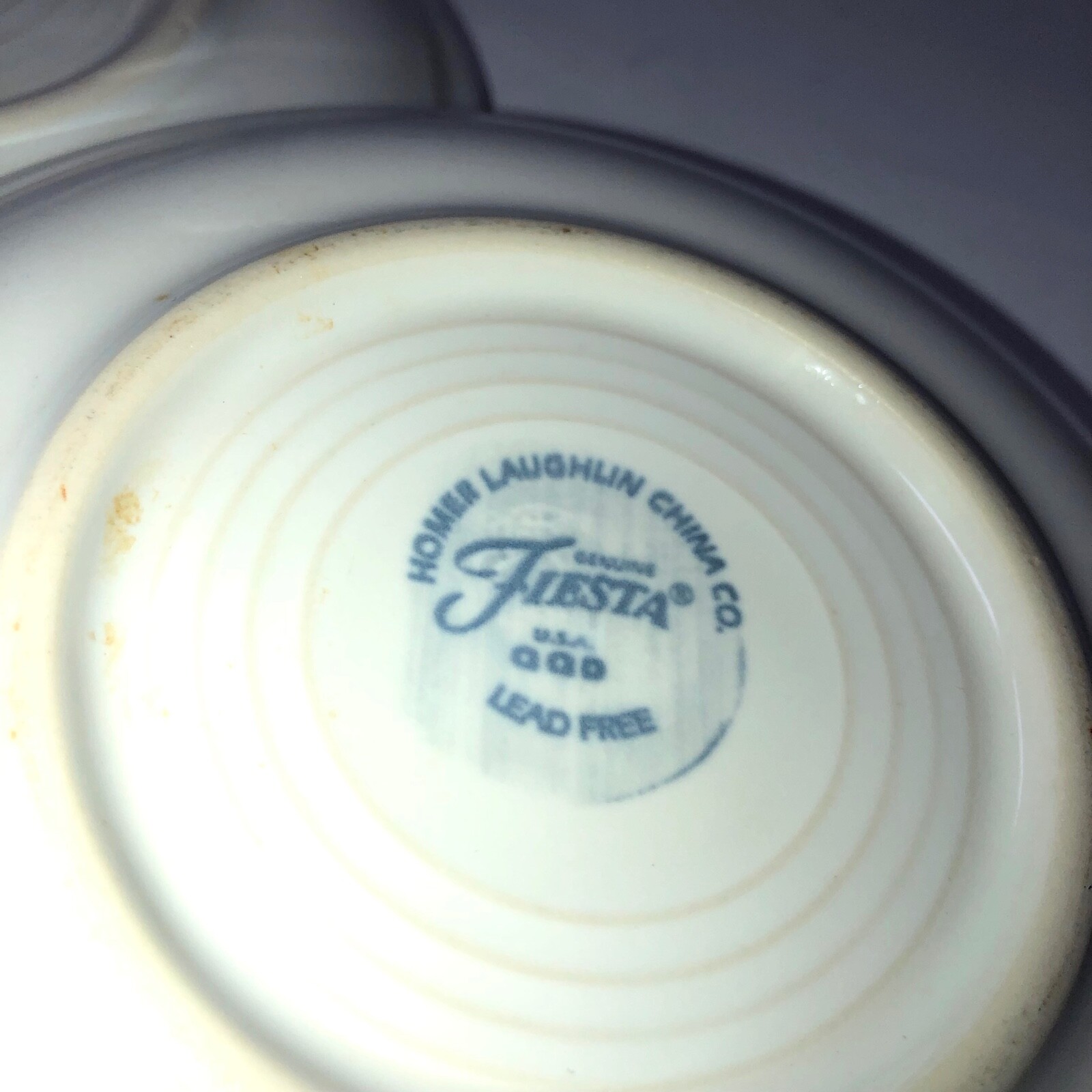 Fiestaware lot of 3 saucer plates white #0470 5 7/8 fits cup 0452