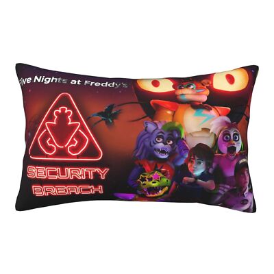 Five Nights at Freddy's Game Velvet Pillowcase Bed Soft Pillow Cover Zip 3 Sizes