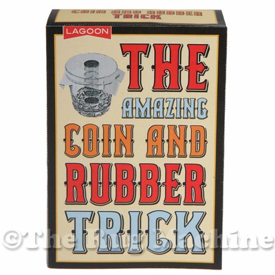 MAGIC ILLUSIONS - Two Amazing Coin & Rubber Tricks - Kids Clever Fun Gift *NEW*