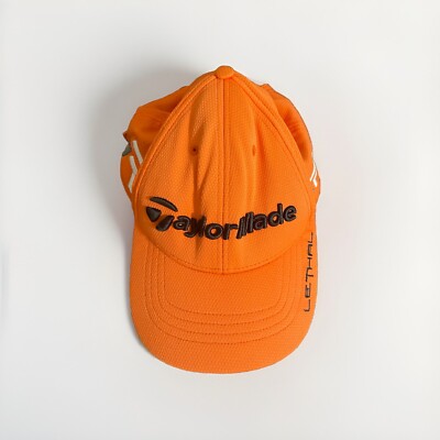 TAYLOR MADE ORANGE EMBROIDERED LETHAL RBZ ADULT ONE SIZE FITS ALL HAT-CAP c6