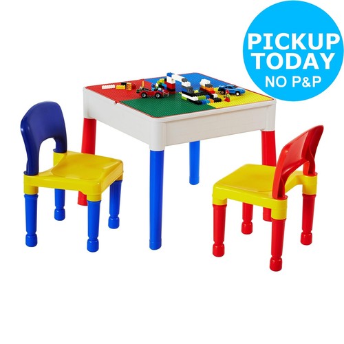 argos childrens table and chairs white