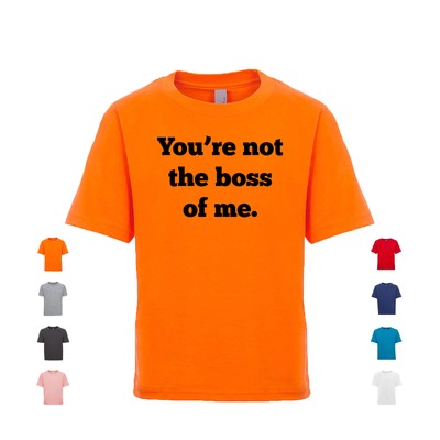 You're Not The Boss Of Me motivation business worker funny Unisex Kid's Shirt