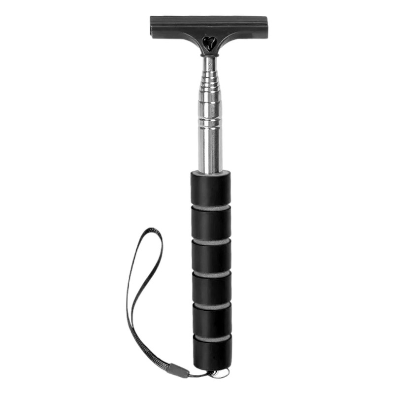 Car Rearview Mirror Wiper Telescopic Mirror Squeegee Cleaner Glass Brush Tools