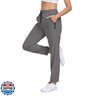 Womens Hiking Pants Waterproof Quick Dry UPF 50+ Cargo Zipper Pockets Sweatpants Elastic Waist Drawstring Lightweight Work Casual Travel Dark Grey XL