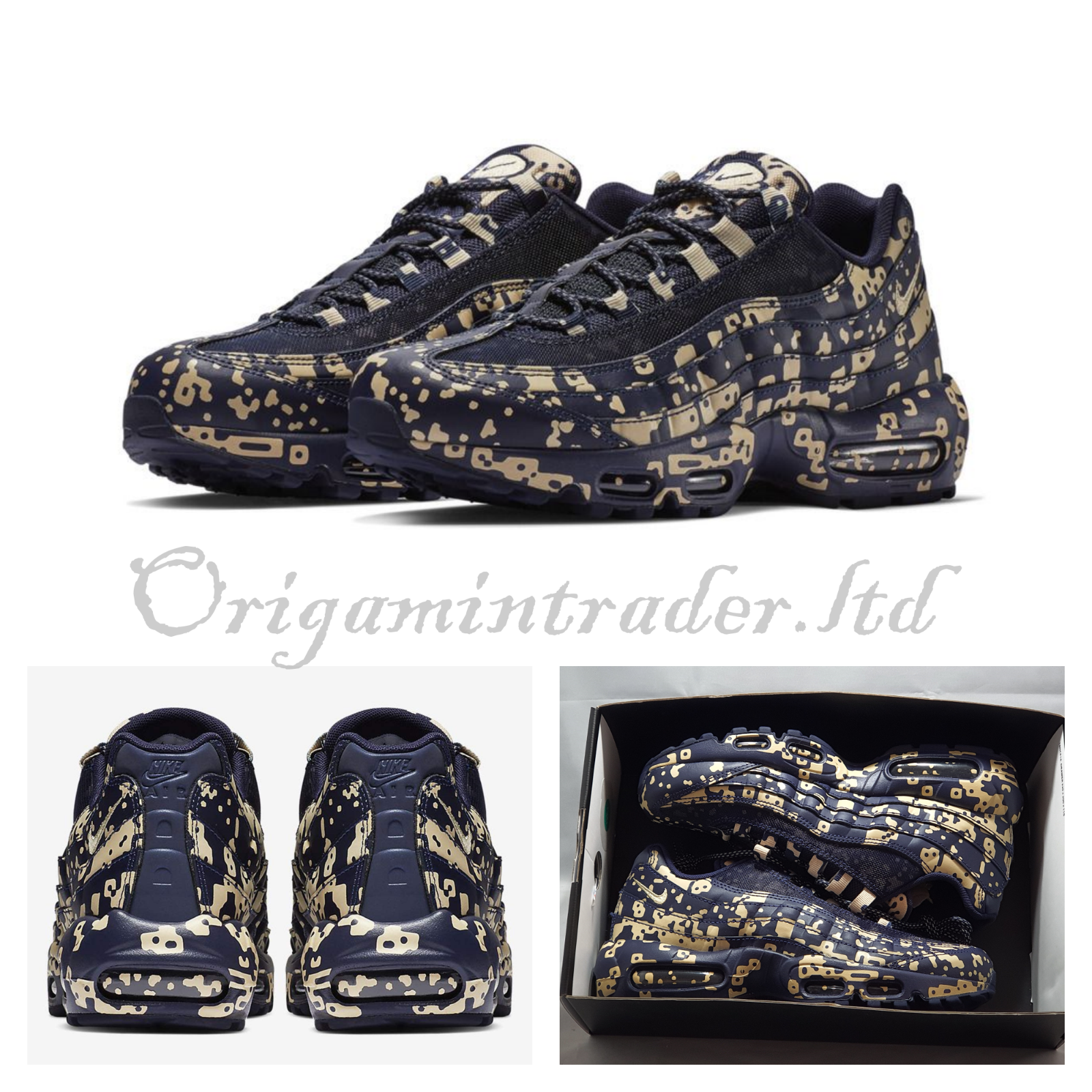 Nike Air Max 95 Cav Empt `Blackened Blue` AV0765-400 Size