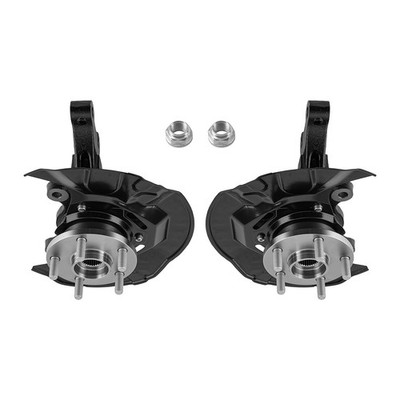 Pair Front Wheel Bearing & Hub Assembly with Knuckle For Toyota Matrix FWD