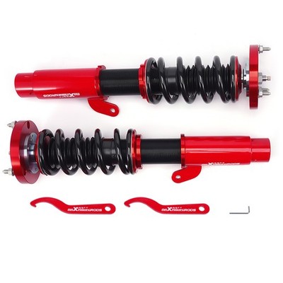 2x Front Adjustable Suspension Coilovers Kit for BMW E46 3-Series RWD 98-06