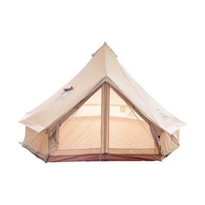 S'more Canvas Family Camping Tent for 3-4 Person, 4 Season Glamping Tent, Hot...