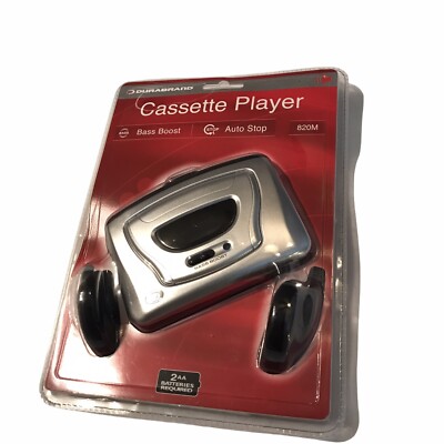 Durabrand Portable Cassette Player Model 820 Bass Boost & Headphones