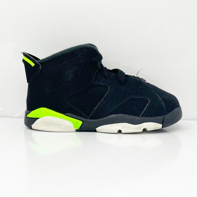 

Nike Boys Air Jordan 6 384667-003 Черные баскетбольные кроссовки, размер 7C, Черный, Air Jordan 6
