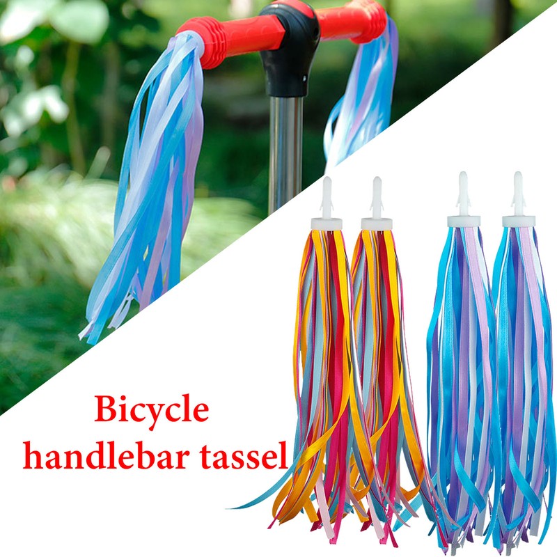 Kids Bicycle Handlebar Bike Scooter Streamers Sparkle Tassel