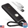 Personal Safety Alarm Keychain for Women Protection – USB Rechargeable 130 dB Self Defense Siren Panic Key Chain with Light and Low Battery Notice by WETEN (Black)