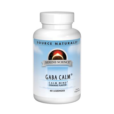 Source Naturals, Inc. GABA Calm Sublingual, Orange, 60 пастилок