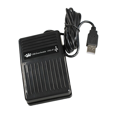 USB Single Foot Switch Pedal Control Pre-Program Key Mouse For Keyboard PC Game.
