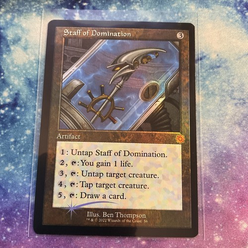 MTG Staff of Domination FOIL Brothers' War Retro Frame Artifacts