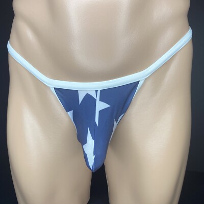 N2N Bodywear FG3 Faded Glory American Flag Thong - 4th Of July - Size Small