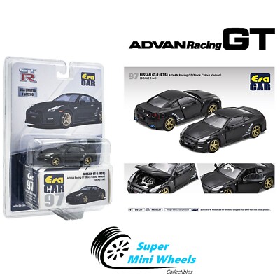 ERA Car 1:64 - Nissan GT-R R35 Advan Racing GT   Matte Black   USA Exclusive