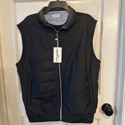 Tom James-Luchiano Visconti 2XL Navy Blue Lighweight Quilted Full Zip Vest