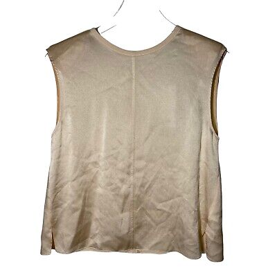 FORTE_FORTE size 0 (xs)  champagne silk sleeveless top NWT 