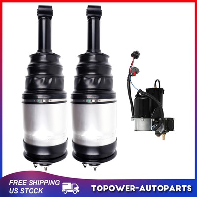 2x Rear Air Shock Struts + 1x Compressor For Land Rover LR3/4 Range Rover Sport