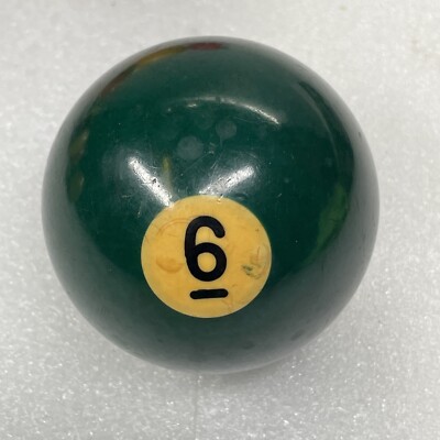 VTG Replacement Billiard Pool Ball 2 1/4'' Diameter Standard # 6 Solid Green*