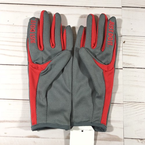 NIKE WOMAN'S Just Do It Relay Run Running Gloves HOT PINK GRAY SZ XS