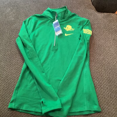 Oregon Ducks Nike Quarter Zip Womens S Brand New With Tags SHARP 