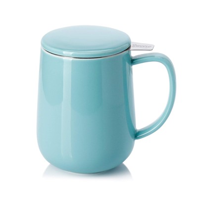 20 OZ Porcelain Tea Mug with Infuser and Lid, Loose Leaf Tea Cup, Gifts for T...
