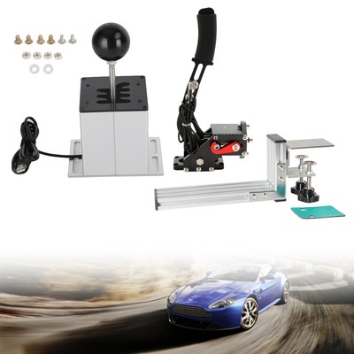 USB Handbrake with L Clip and 6+R H Shifter for Thrustmaster T300RS/GT Window EP