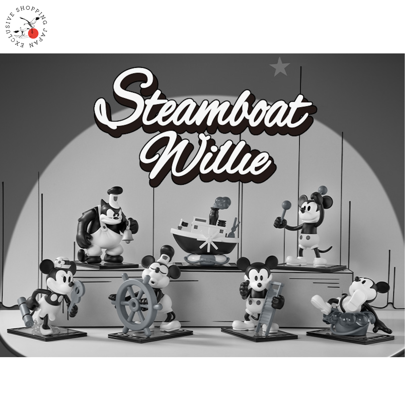popmart steamboat willie BOX 蒸気船 ミッキー Disney Steamboat Willie Series Figures | Blind Boxes - POP