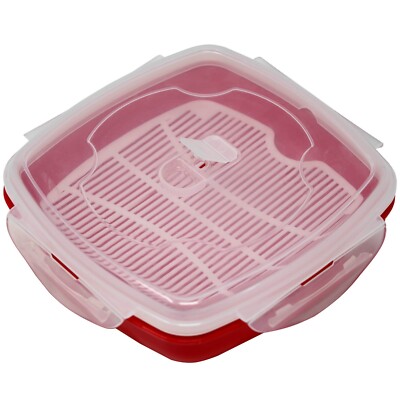 Microwave Steamer for Vegetables Rice and Fish Vented Healthy Cooking