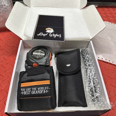 NEE BEST GRANDPA EVER GIFT SET CONTANING FLASHLIGHT ,MEASURER ,AND TOOL SET    G