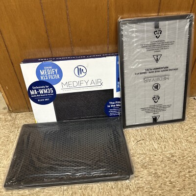 Medify Air  MA-WM35 2-Pack Black - Unit Purifier with H13 HEPA 1280 ft² Coverage