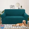 U-NICE HOME Oversized Stretch Loveseat Couch Cover Sofa Covers Washable Sofa Slipcover Furniture Protector for 2 Cushion Couch Sofa Pet Friendly, Blue