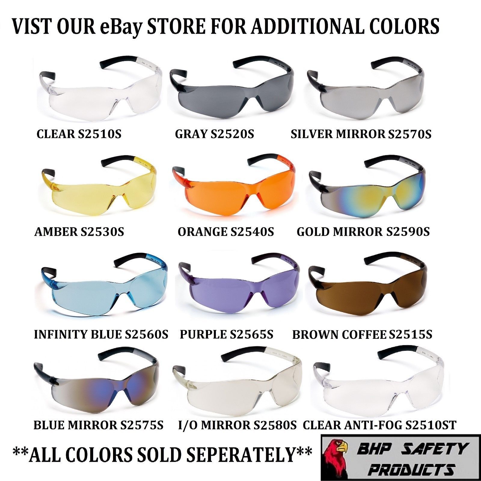 Shooting Range Eyewear Pyramex Ztek Safety Glasses