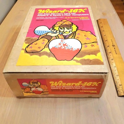 Vintage Rare Wizard-16K Apple II RAM Plus Memory Card Hardware Box Only Wesper